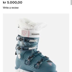 Rossignol Teal Ski Boots with White Accents